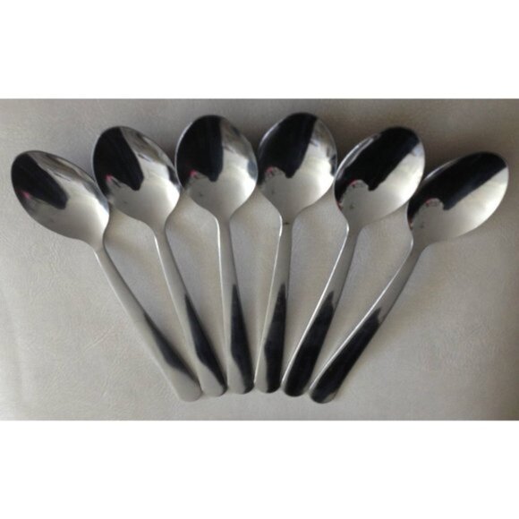 Teaspoons Set of 6 Tramontina Pro Line Commercial Grade Stainless Steel New - Picture 1 of 3